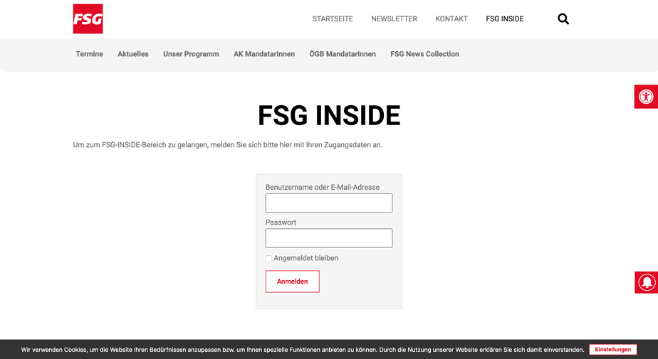 FSG Steiermark Mitgliederbereich