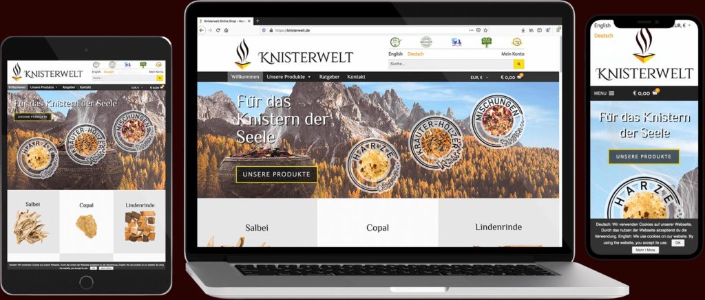 Knisterwelt Website